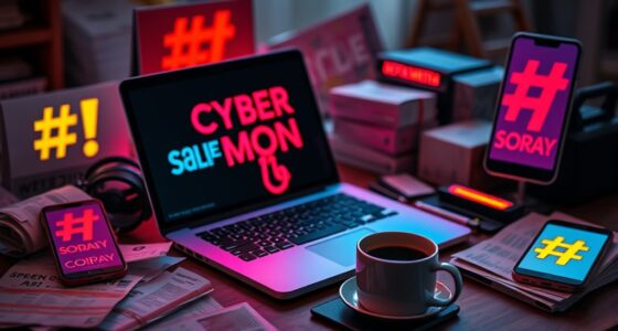 cyber monday shopping hashtags