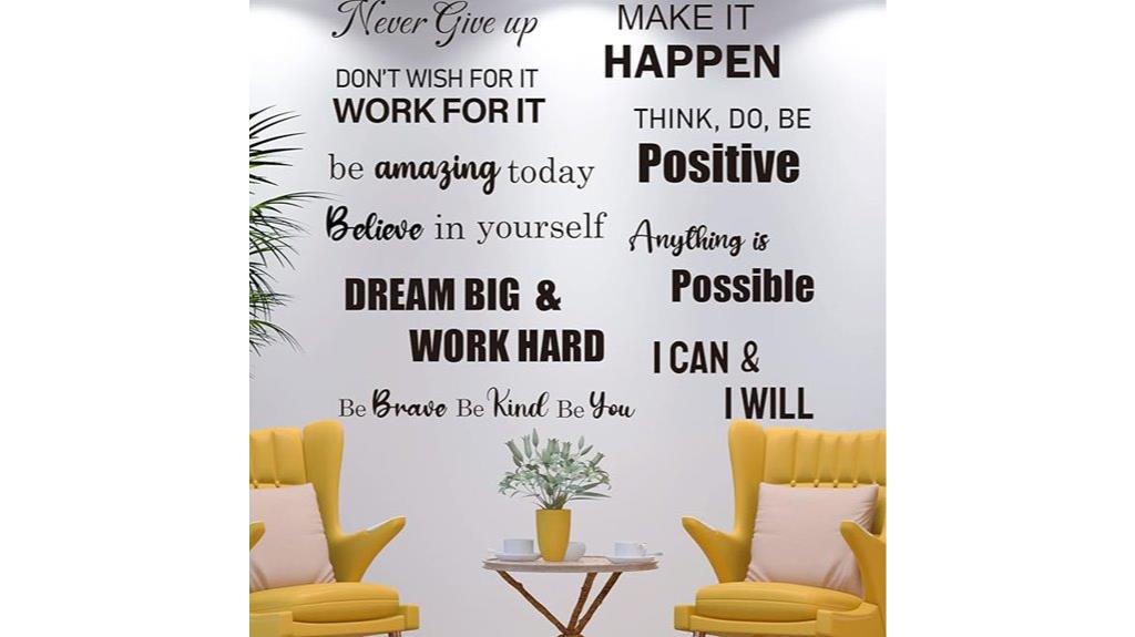 decorative inspirational wall decals