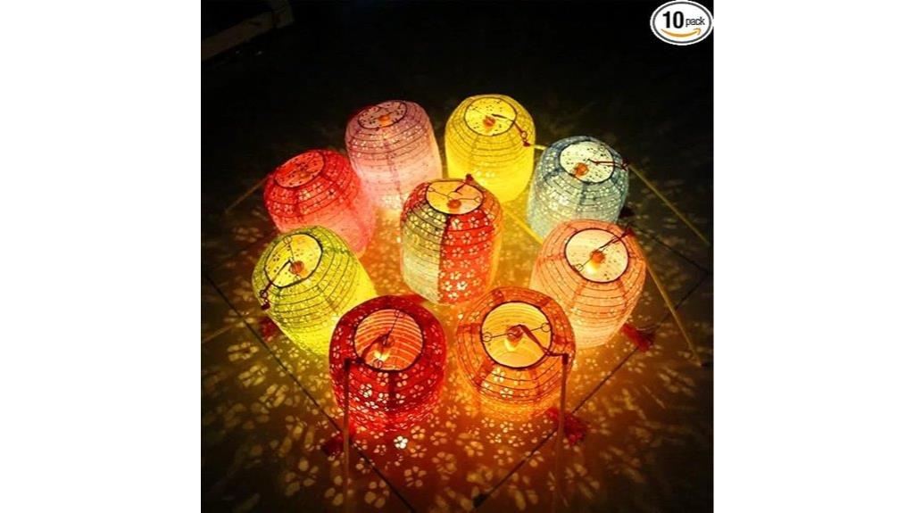 decorative led paper lanterns