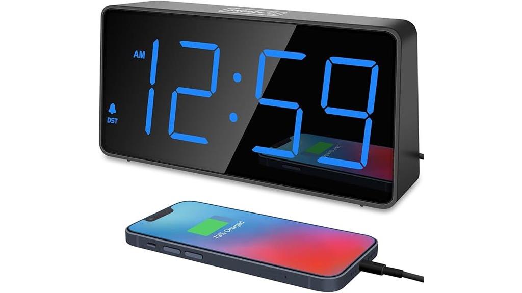 digital bedroom alarm clock