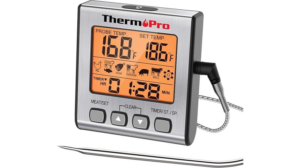 digital cooking grilling thermometer