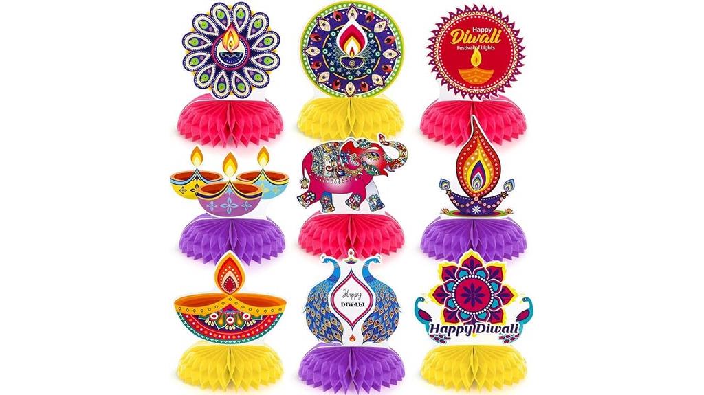 diwali honeycomb centerpiece set