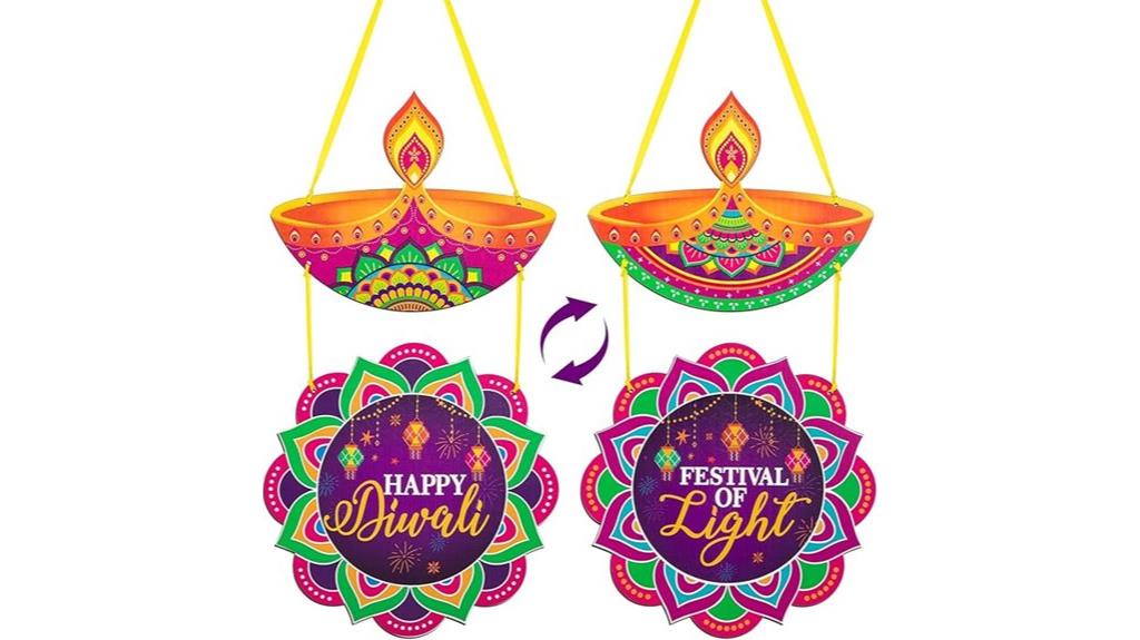 diwali wooden door decor