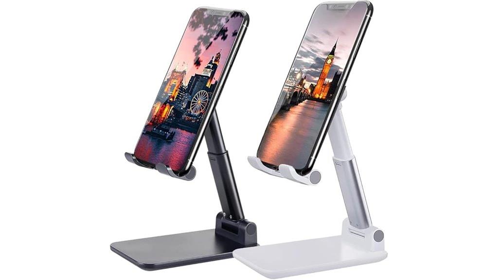 dual foldable phone holders