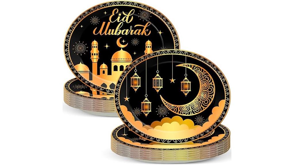 eid mubarak paper plates