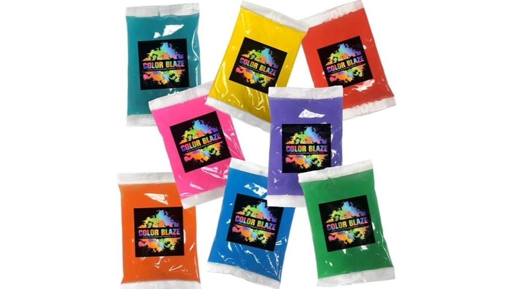 eight color holi powder set