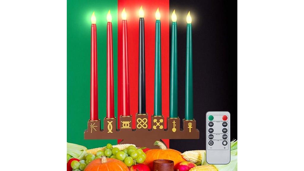 eight piece flameless candle set