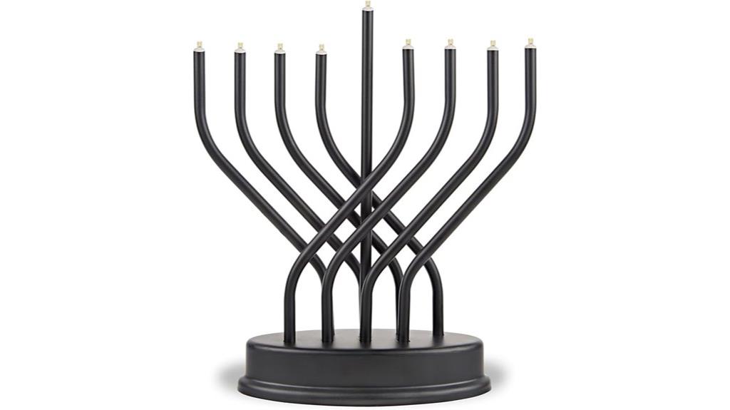 electric hanukkah menorah with leds