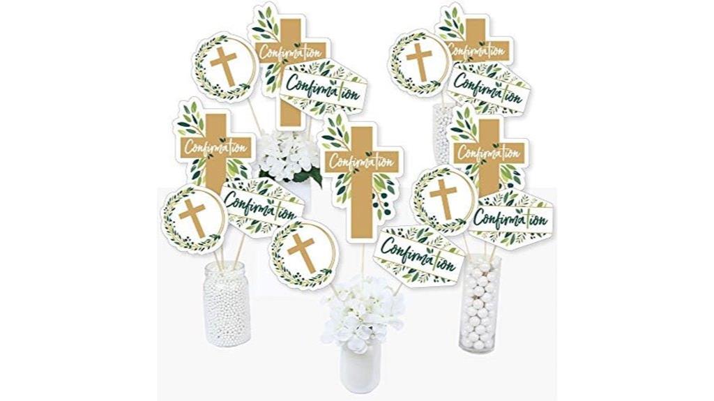 elegant cross confirmation decorations