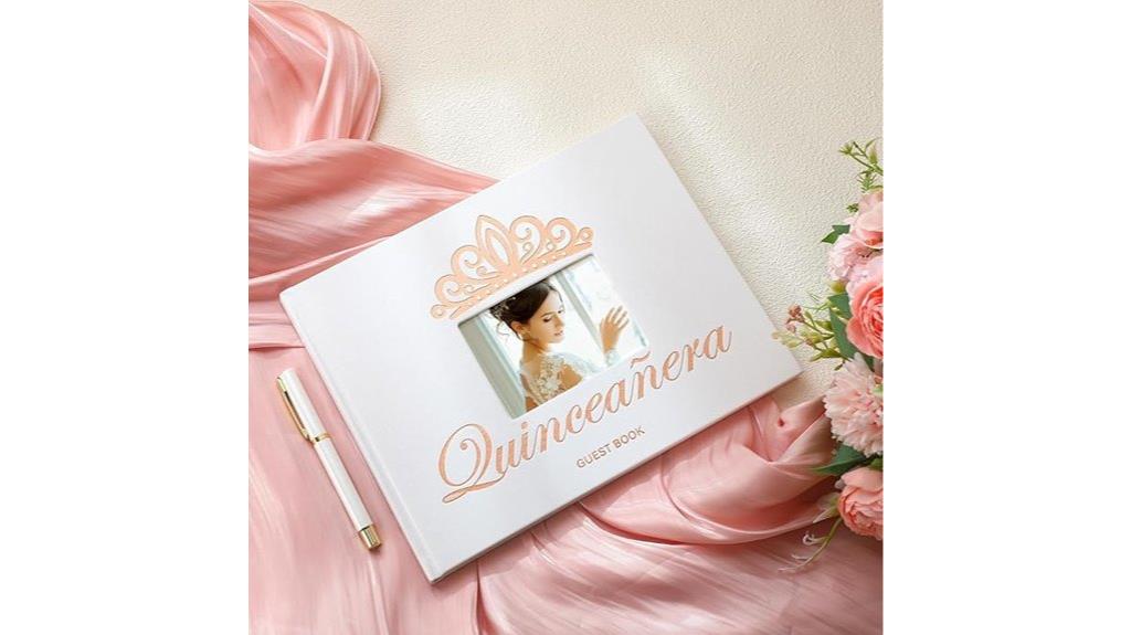 elegant white rose gold crown