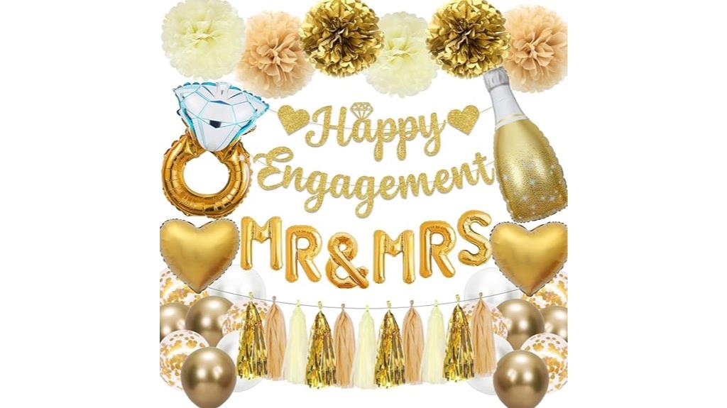 engagement celebration banner decor
