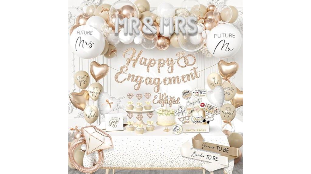 engagement decorations with balloons