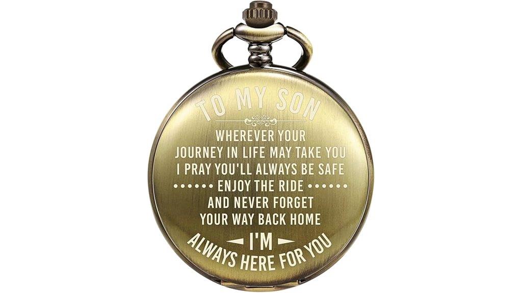 engraved son s pocket watch