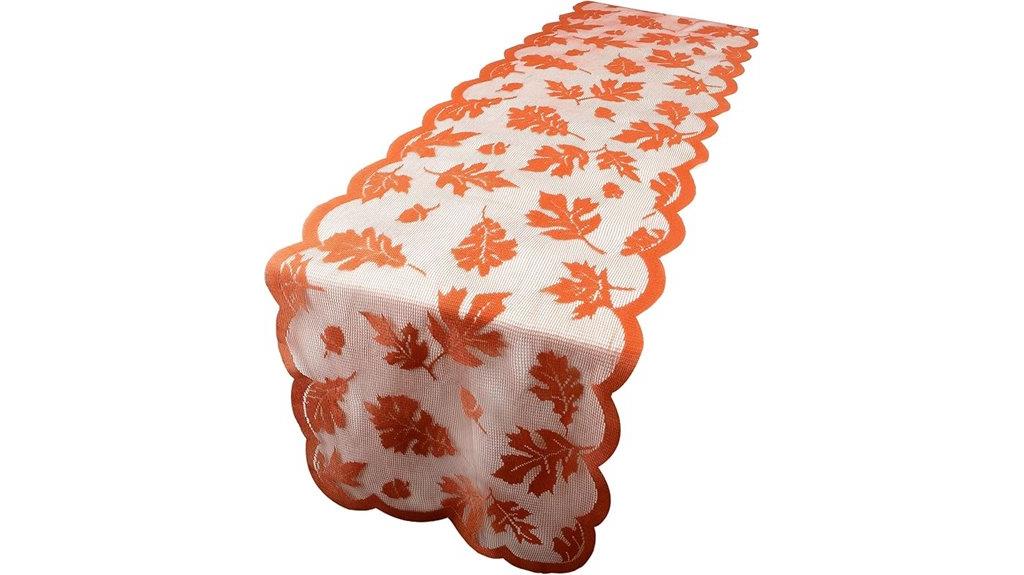 fall leaf lace runner