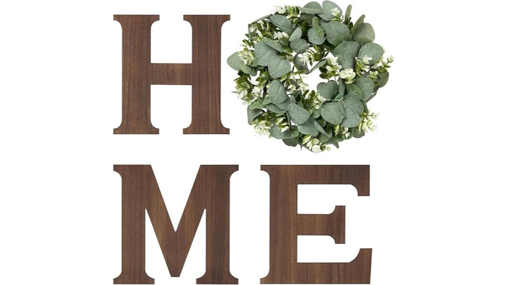 farmhouse eucalyptus wall sign