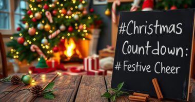 festive christmas countdown hashtags