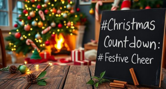 festive christmas countdown hashtags