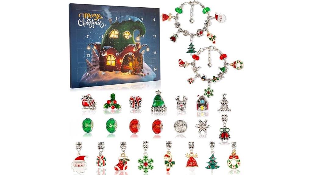 festive girls christmas bracelets