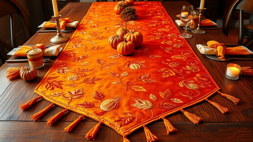 festive thanksgiving table runners