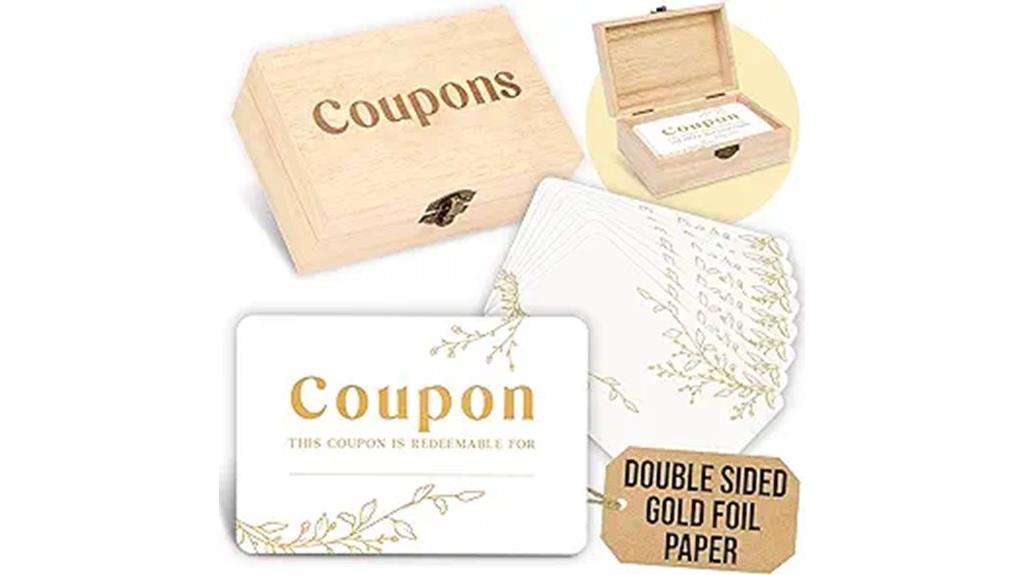 fifty customizable coupon cards