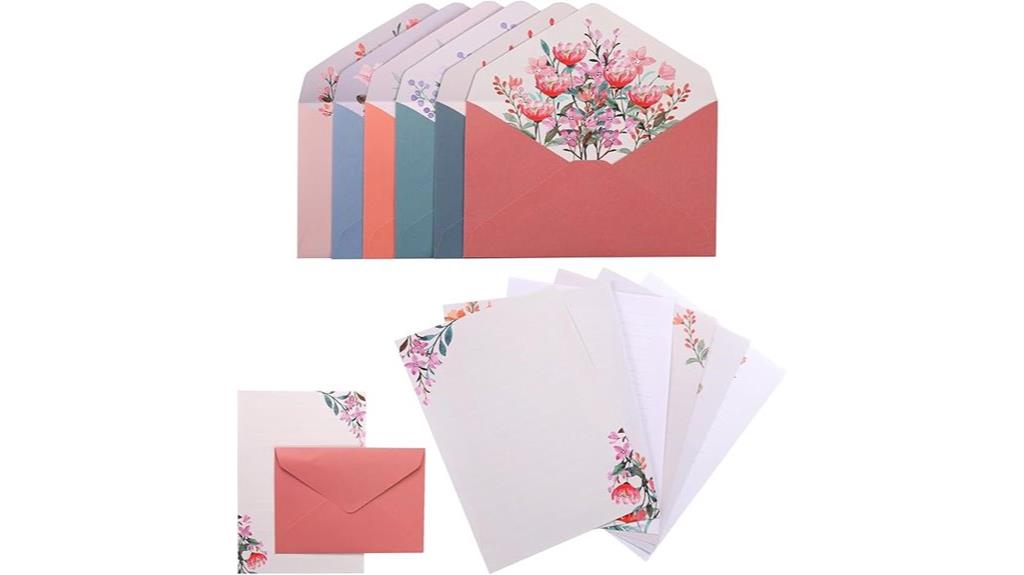 floral design stationery bundle