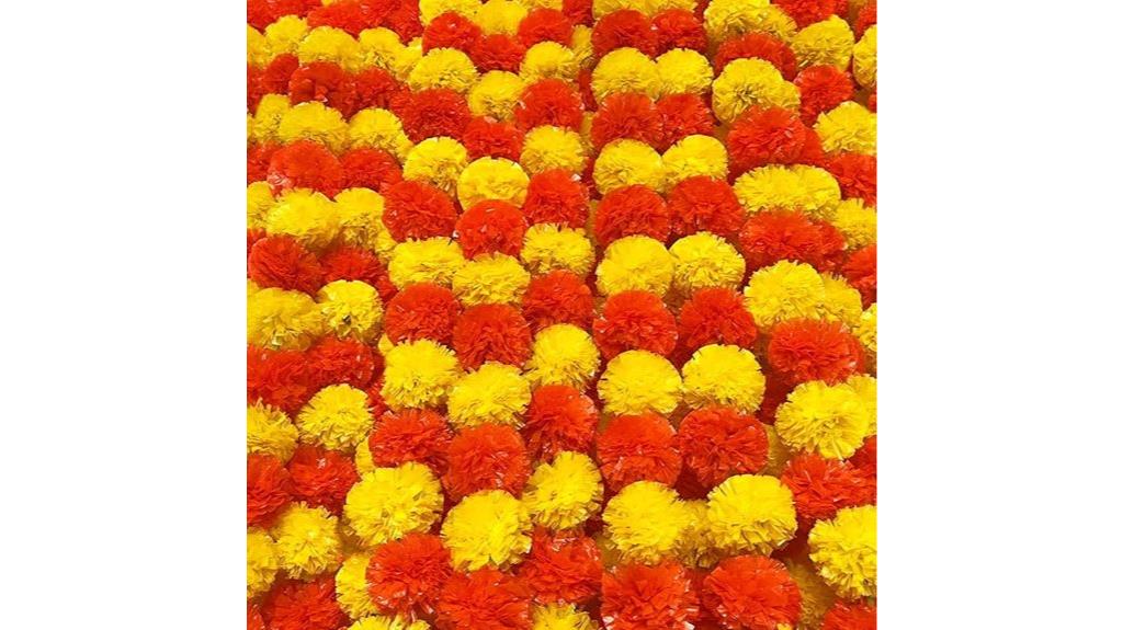 four piece marigold garland