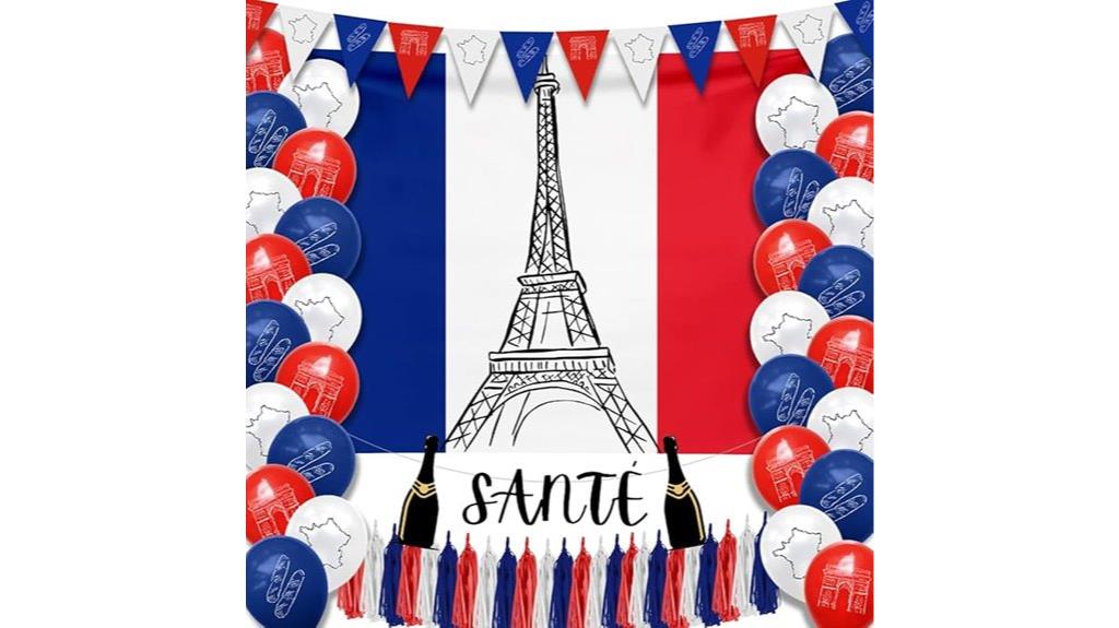 french flag celebration decorations