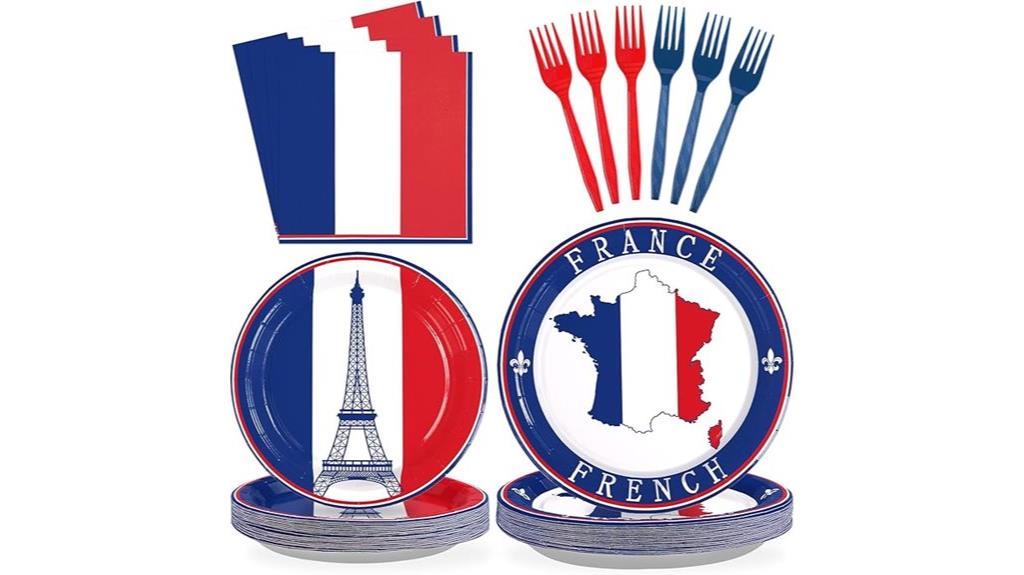 french flag party supplies