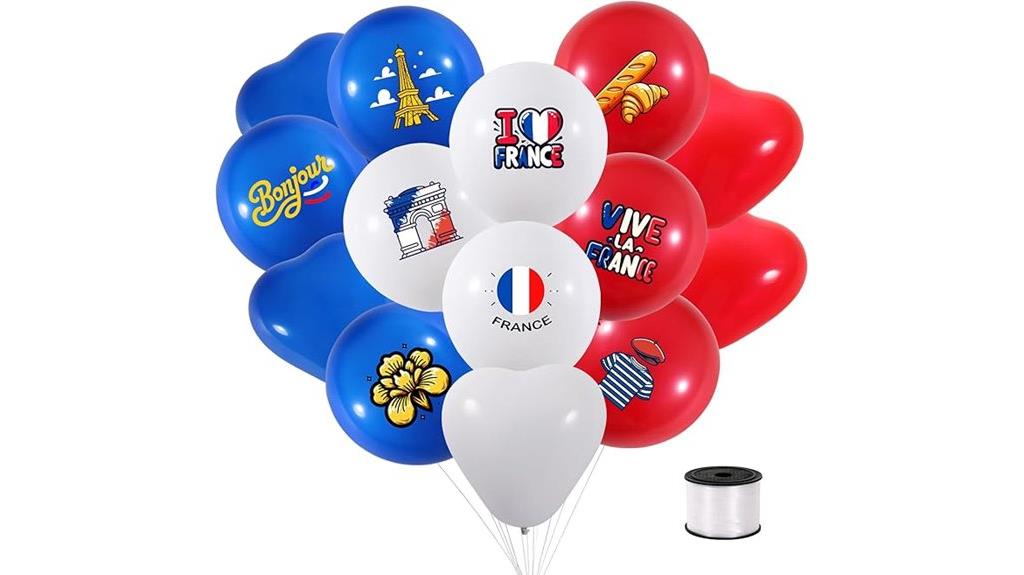 french themed balloon set