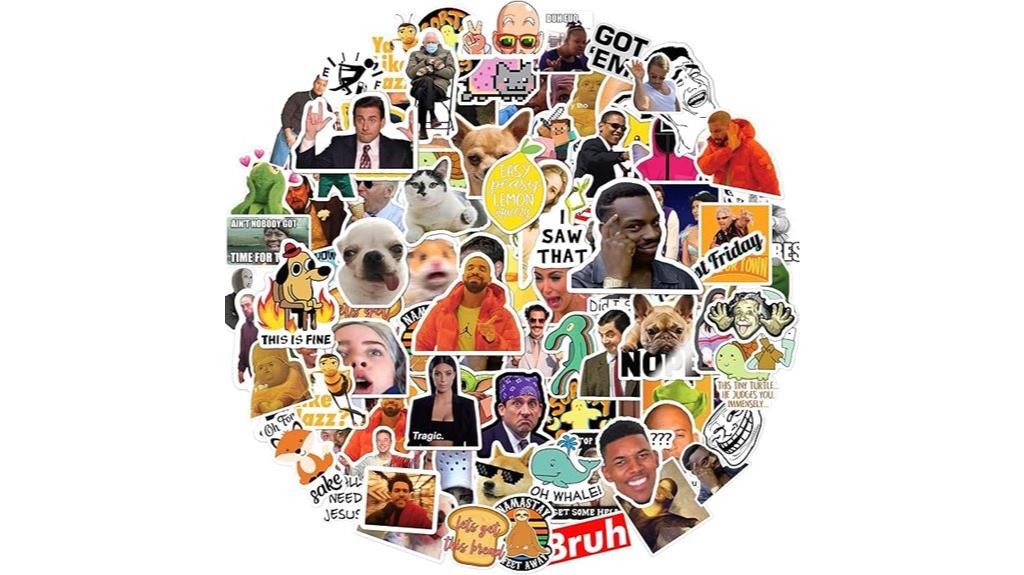 funny meme laptop stickers