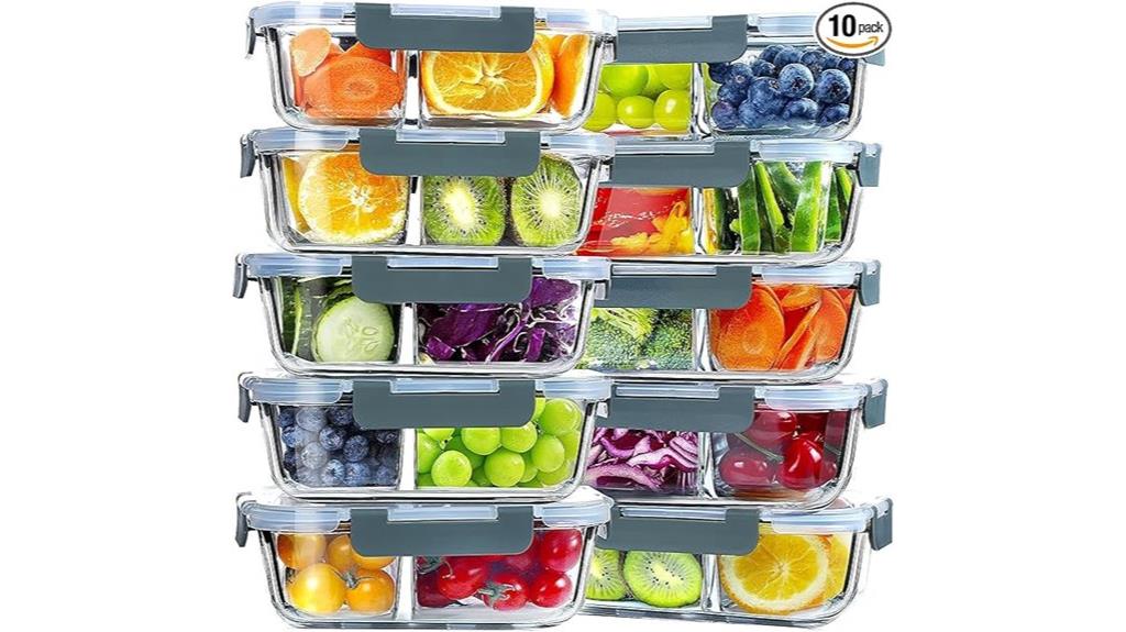 glass meal prep containers