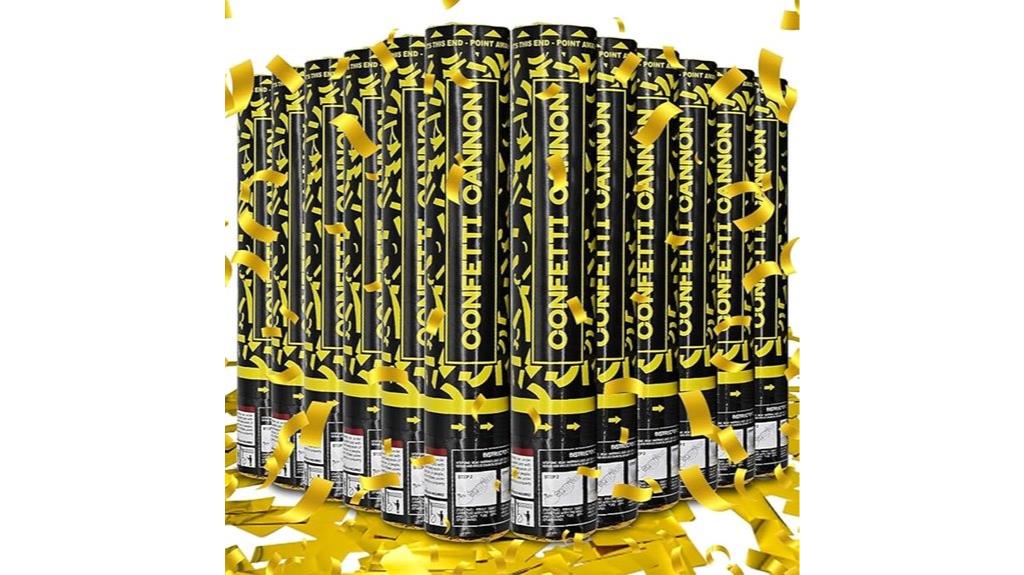 gold confetti cannon pack