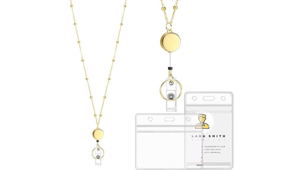 gold waterproof badge lanyards