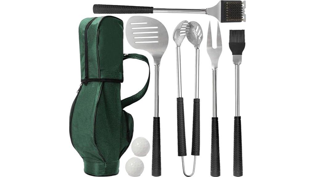 golf themed bbq tools