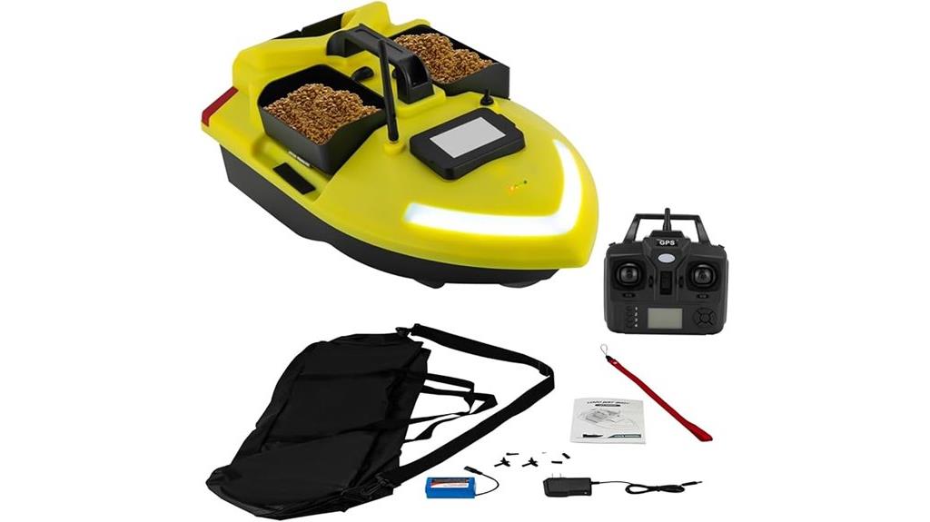 gps enabled fishing bait boat