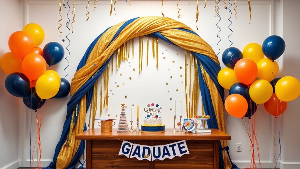 graduation party backdrop kits