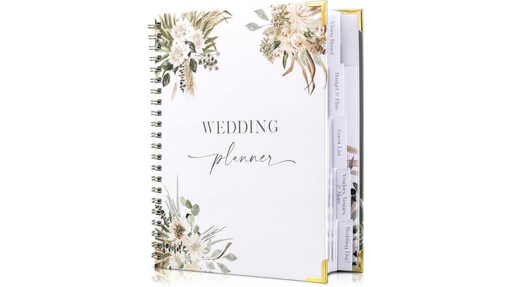 greenery wedding planner book