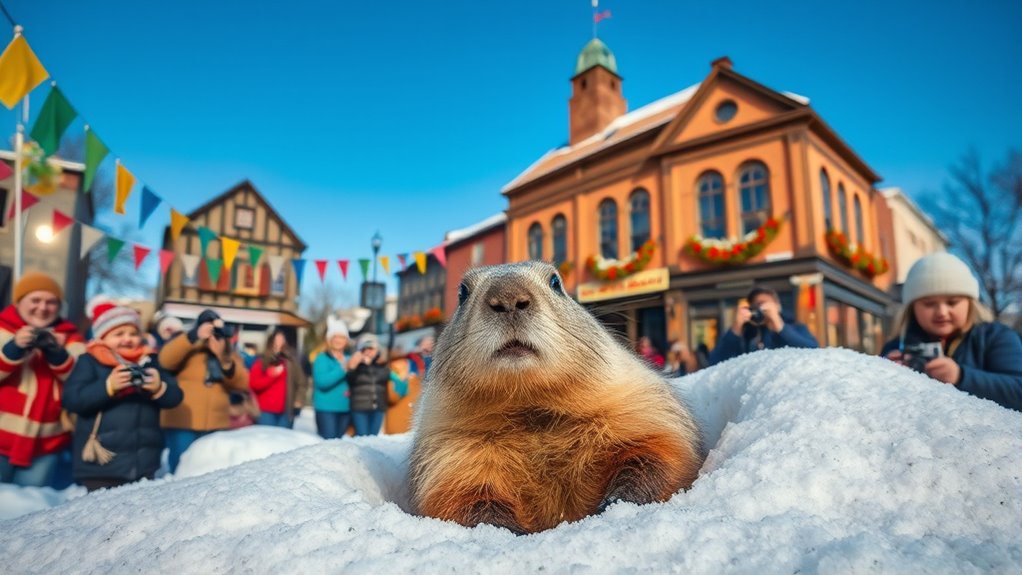 groundhog predicts seasonal change