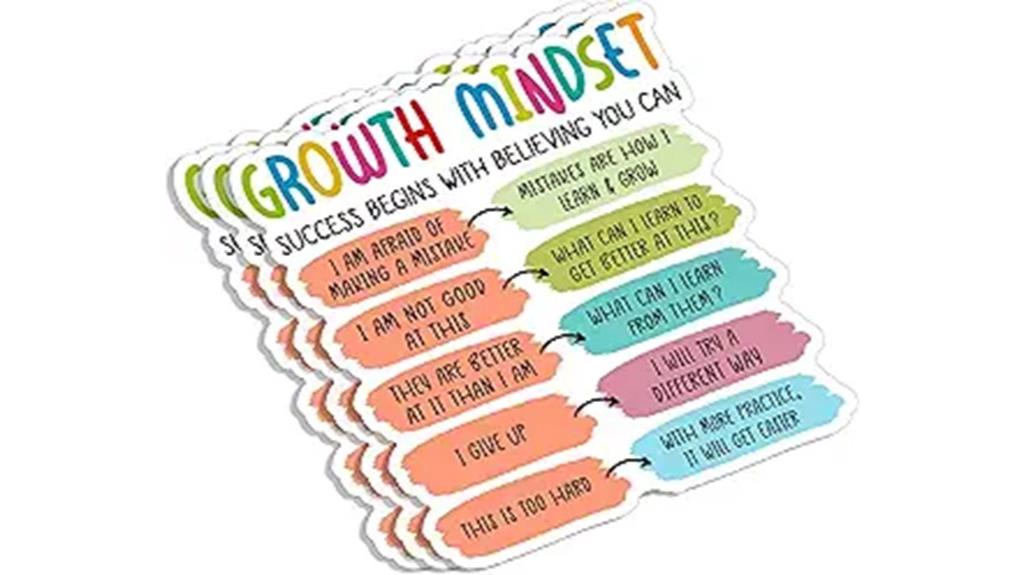 growth mindset success sticker