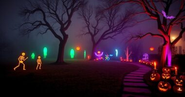 halloween outdoor projector lights