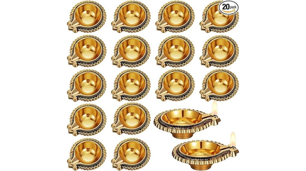 handmade diwali oil lamps