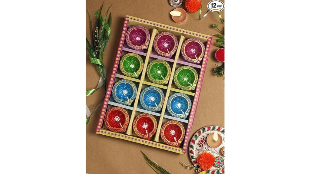 handmade leaf clay diyas