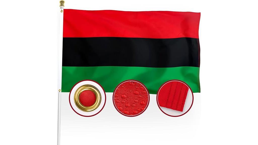 heavy duty nylon afro flag