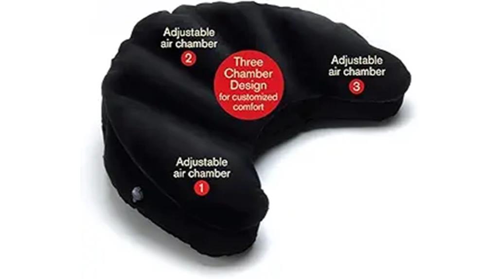 inflatable meditation travel pillow