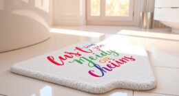 inspirational bath mat collection