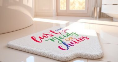 inspirational bath mat collection