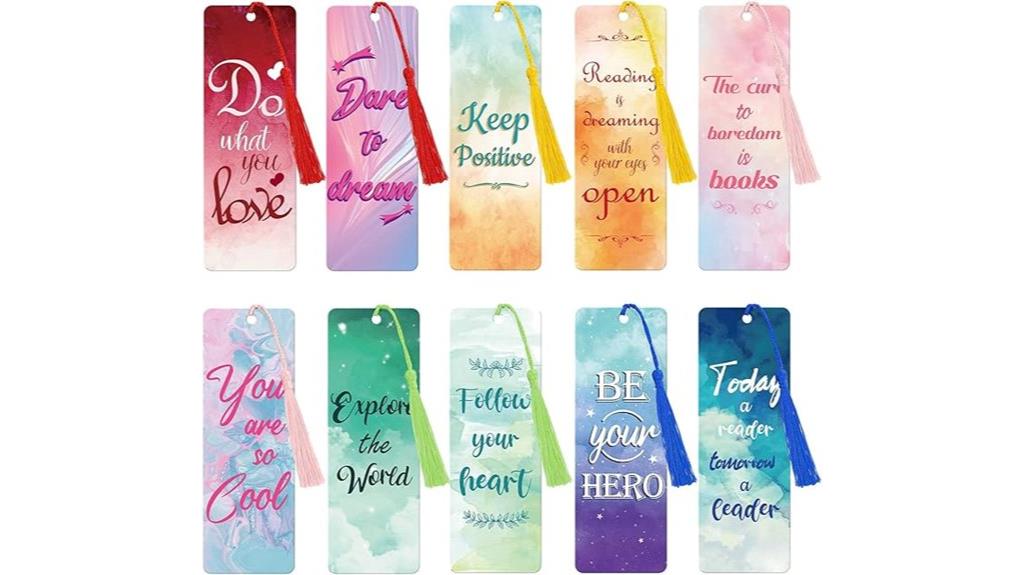 inspirational bookmark set