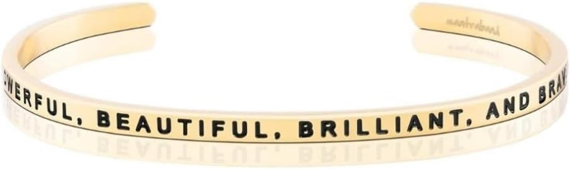 inspirational engraved gold bracelet