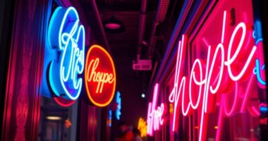 inspirational neon quote signs