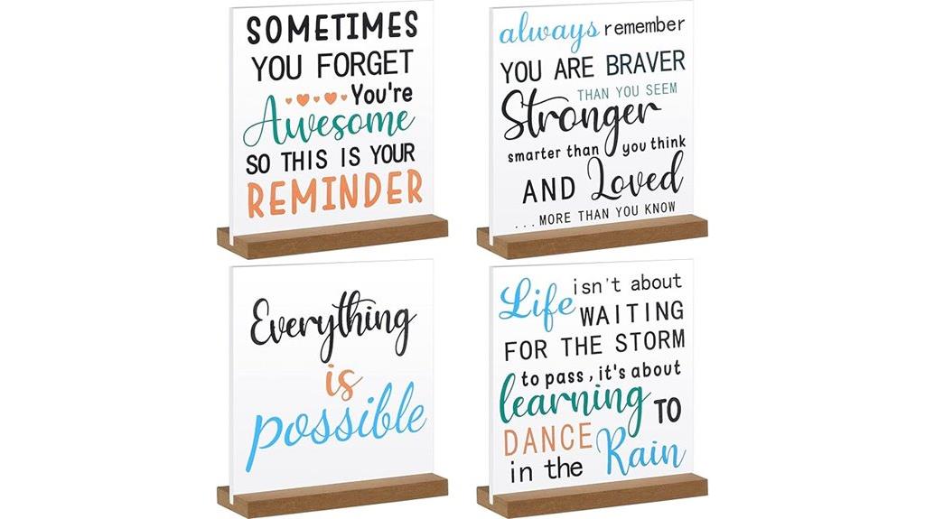 inspirational office desk decor